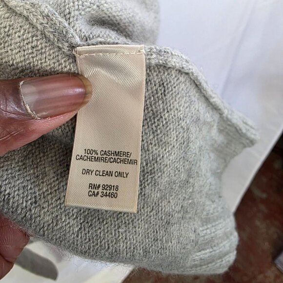 Juicy Couture Womens Gray Cashmere Cardigan Sweater Size S - Picture 4 of 11